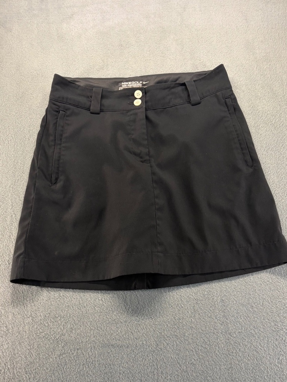 Nike Golf Tour Performance Women's Dri-Fit Skort Size 0 Black Golf Skirt
